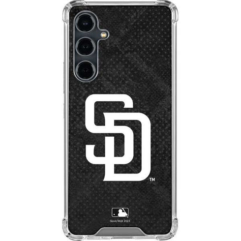 MLB San Diego Padres Dark Wash Galaxy S23 FE Clear Case
