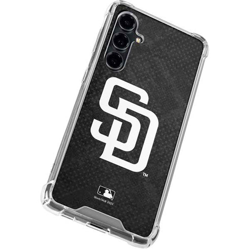 MLB San Diego Padres Dark Wash Galaxy S23 FE Clear Case