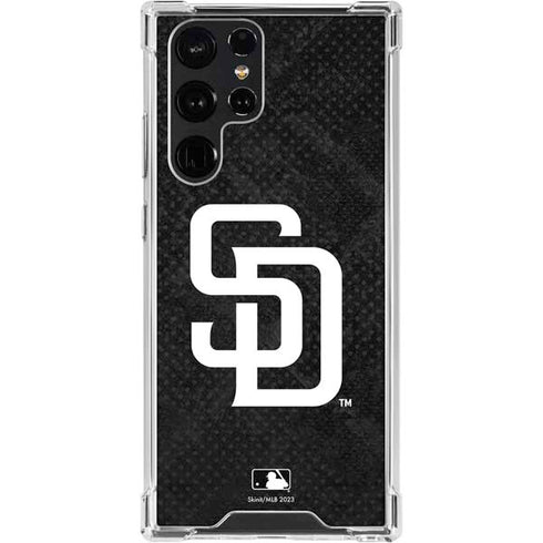 MLB San Diego Padres Dark Wash Galaxy S24 Ultra Clear Case
