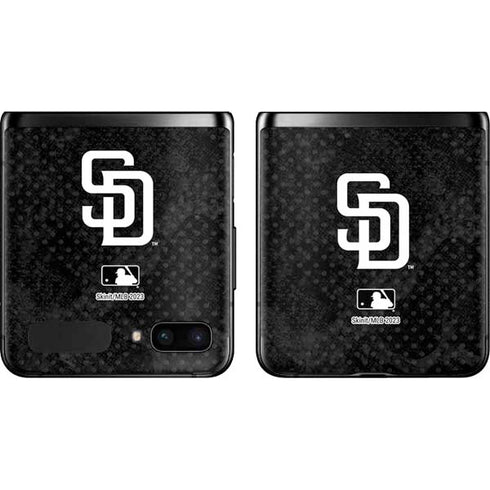 MLB San Diego Padres Dark Wash Galaxy Z Flip Skin