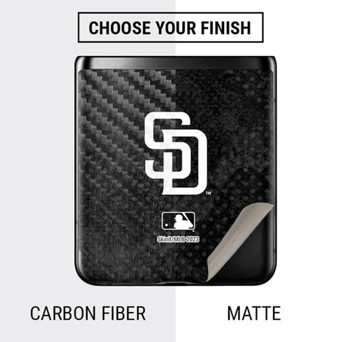MLB San Diego Padres Dark Wash Galaxy Z Flip Skin