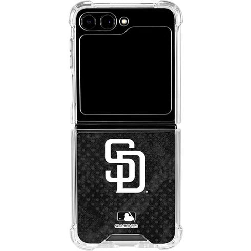 MLB San Diego Padres Dark Wash Galaxy Z Flip5 5G Clear Case