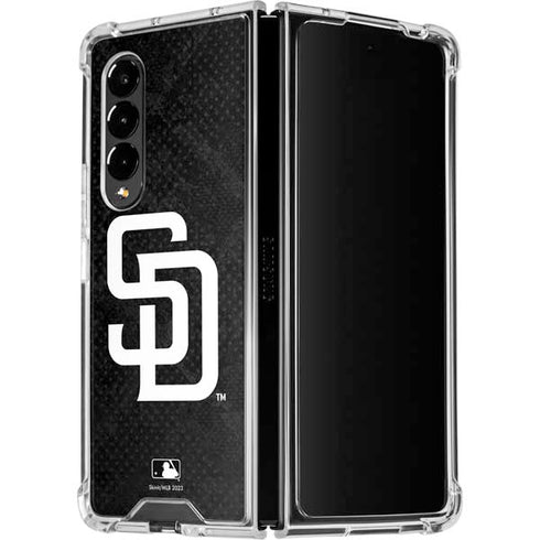 MLB San Diego Padres Dark Wash Galaxy Z Fold4 5G Clear Case