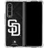 MLB San Diego Padres Dark Wash Galaxy Z Fold4 5G Clear Case