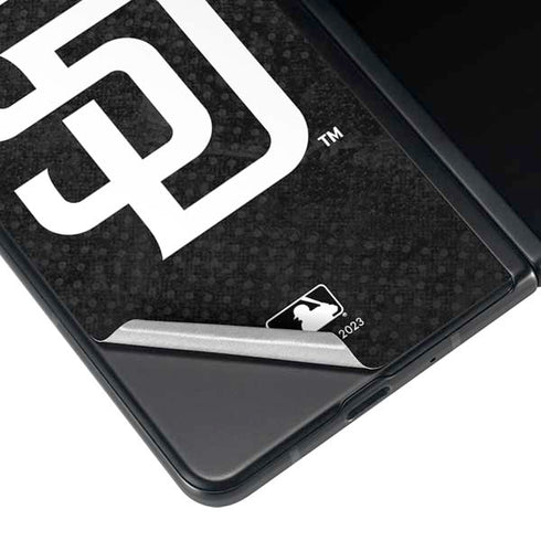 MLB San Diego Padres Dark Wash Galaxy Z Fold4 5G Skin