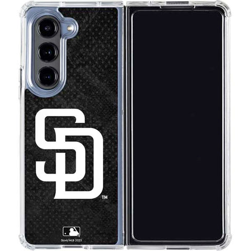 MLB San Diego Padres Dark Wash Galaxy Z Fold5 5G Clear Case