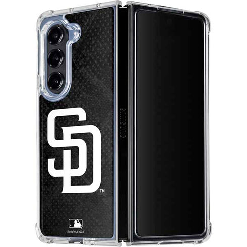 MLB San Diego Padres Dark Wash Galaxy Z Fold5 5G Clear Case