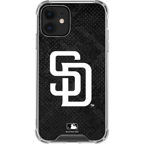 MLB San Diego Padres Dark Wash iPhone 12 Clear Case