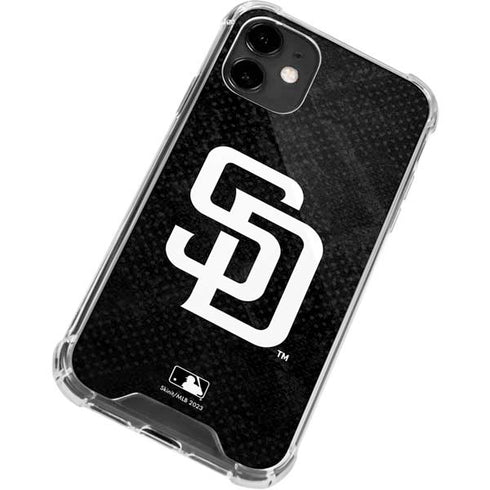 MLB San Diego Padres Dark Wash iPhone 12 Clear Case
