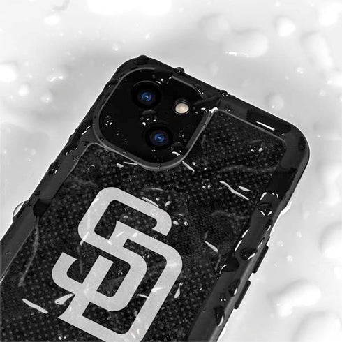 MLB San Diego Padres Dark Wash iPhone 13 Mini Waterproof Case