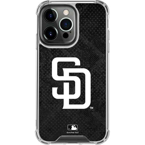 MLB San Diego Padres Dark Wash iPhone 15 Pro Clear Case
