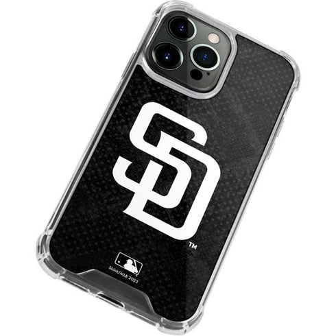 MLB San Diego Padres Dark Wash iPhone 15 Pro Max Clear Case
