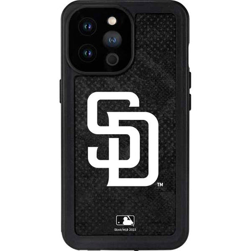 MLB San Diego Padres Dark Wash iPhone 14 Pro Max Waterproof Case