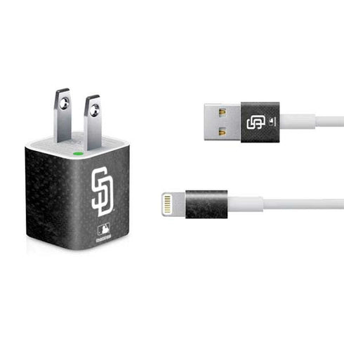 MLB San Diego Padres Dark Wash iPhone Charger (5W USB) Skin