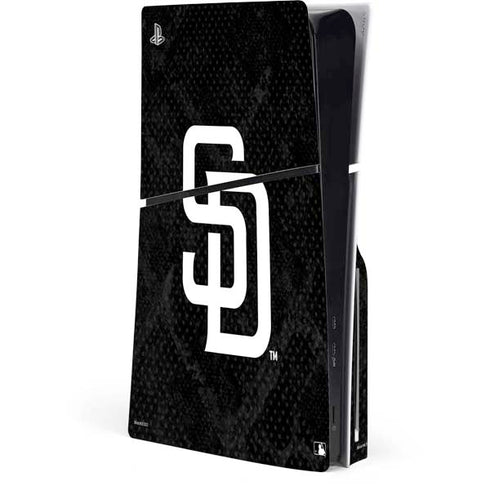 MLB San Diego Padres Dark Wash PS5 Slim Disk Console Skin