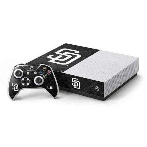 MLB San Diego Padres Dark Wash Xbox One S All-Digital Edition Bundle Skin