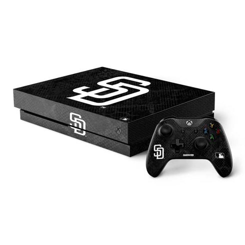 MLB San Diego Padres Dark Wash Xbox One X Bundle Skin