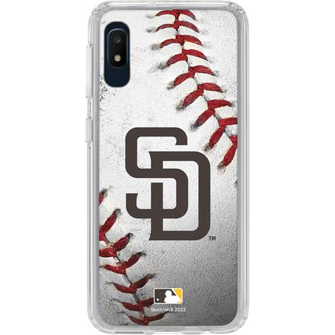 MLB San Diego Padres Game Ball Galaxy A10e Clear Case