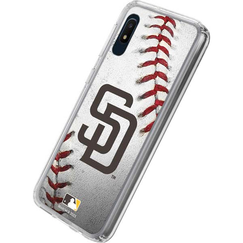 MLB San Diego Padres Game Ball Galaxy A10e Clear Case