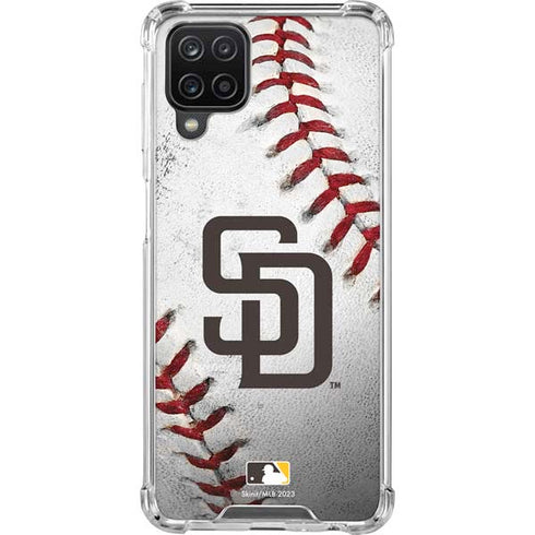 MLB San Diego Padres Game Ball Galaxy A12 Clear Case