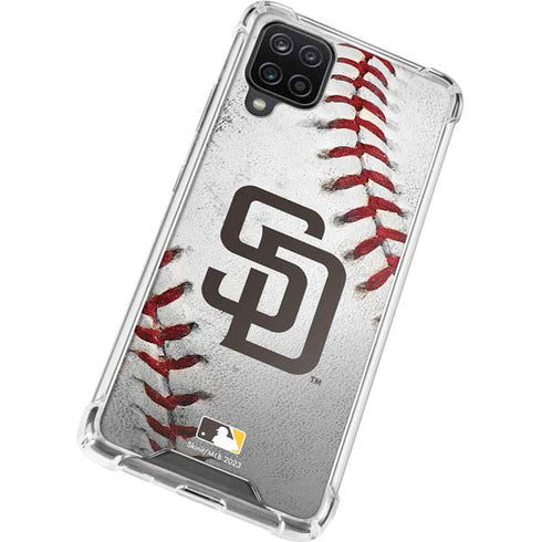 MLB San Diego Padres Game Ball Galaxy A12 Clear Case