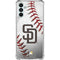 MLB San Diego Padres Game Ball Galaxy A13 5G Clear Case
