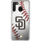 MLB San Diego Padres Game Ball Galaxy A21 Clear Case