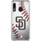 MLB San Diego Padres Game Ball Galaxy A30 Clear Case