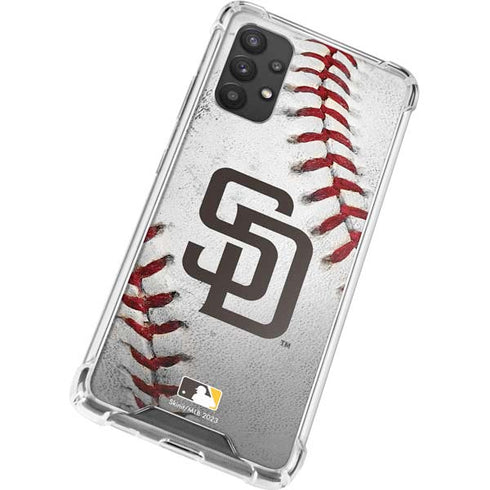 MLB San Diego Padres Game Ball Galaxy A32 5G Clear Case