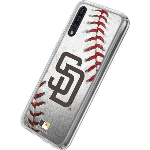 MLB San Diego Padres Game Ball Galaxy A50 Clear Case
