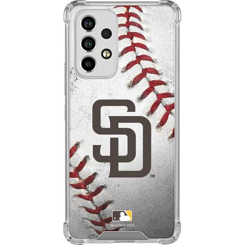 MLB San Diego Padres Game Ball Galaxy A53 5G Clear Case