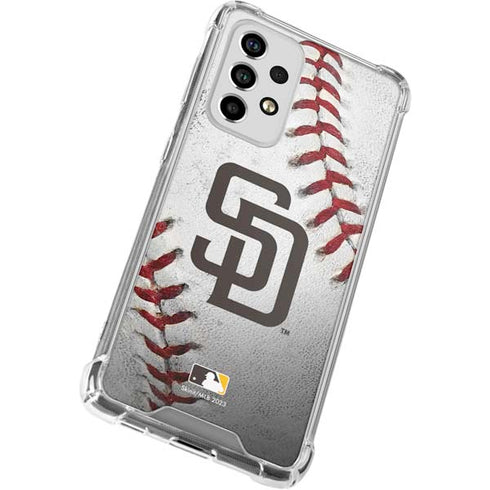 MLB San Diego Padres Game Ball Galaxy A53 5G Clear Case
