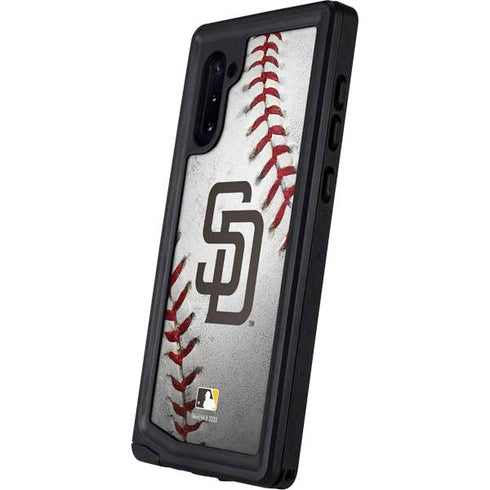 MLB San Diego Padres Game Ball Galaxy Note 10 Waterproof Case