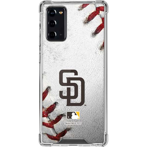 MLB San Diego Padres Game Ball Galaxy Note20 5G Clear Case