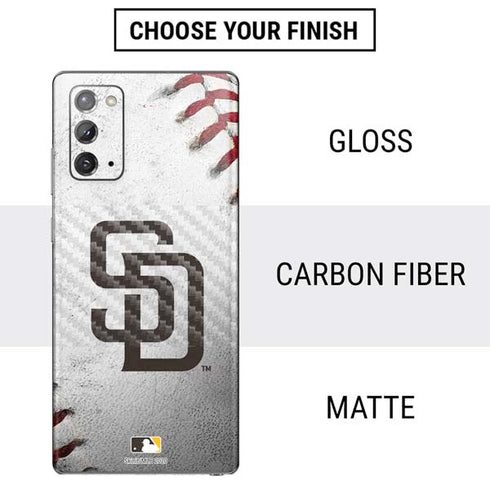 MLB San Diego Padres Game Ball Galaxy Note20 5G Skin