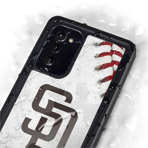 MLB San Diego Padres Game Ball Galaxy Note20 5G Waterproof Case