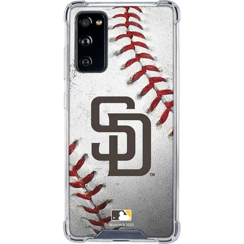 MLB San Diego Padres Game Ball Galaxy S20 FE Clear Case