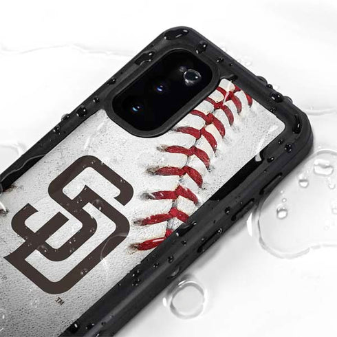 MLB San Diego Padres Game Ball Galaxy S20 Waterproof Case