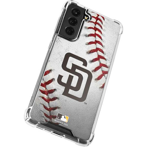 MLB San Diego Padres Game Ball Galaxy S21 FE Clear Case
