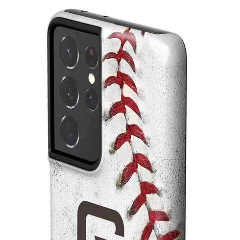 MLB San Diego Padres Game Ball Galaxy S21 Ultra 5G Pro Case