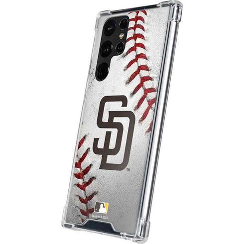 MLB San Diego Padres Game Ball Galaxy S22 Ultra Clear Case