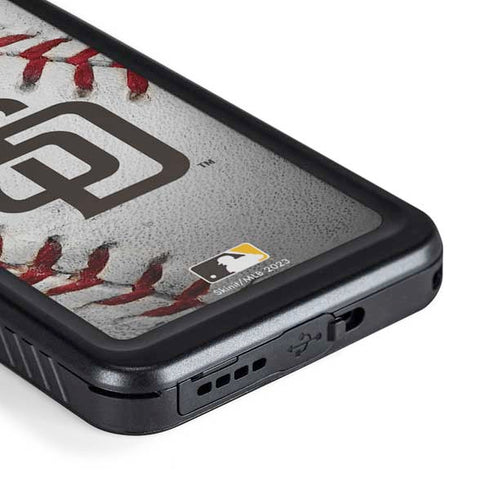 MLB San Diego Padres Game Ball Galaxy S23 Plus Waterproof Case