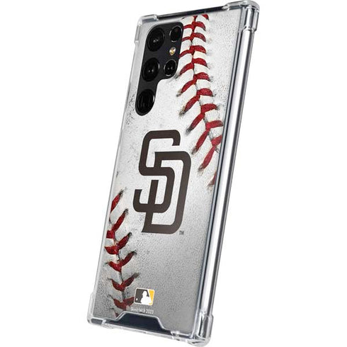 MLB San Diego Padres Game Ball Galaxy S24 Ultra Clear Case