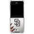 MLB San Diego Padres Game Ball Galaxy Z Flip5 5G Clear Case