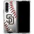 MLB San Diego Padres Game Ball Galaxy Z Fold4 5G Clear Case