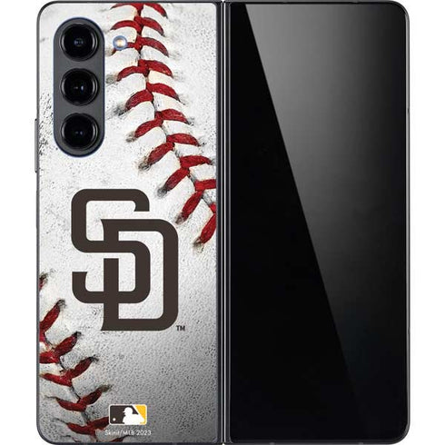 MLB San Diego Padres Game Ball Galaxy Z Fold5 5G Skin