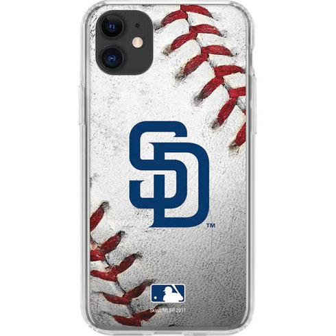 MLB San Diego Padres Game Ball iPhone 11 Clear Case