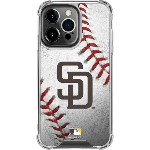 MLB San Diego Padres Game Ball iPhone 14 Pro Clear Case