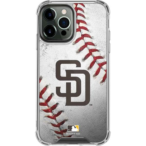 MLB San Diego Padres Game Ball iPhone 14 Pro Max Clear Case