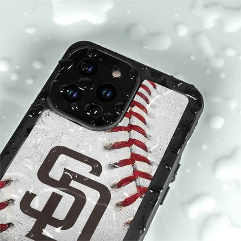 MLB San Diego Padres Game Ball iPhone 14 Pro Max Waterproof Case